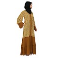 Front open loose sleeves dual color Abaya Front open loose sleeves dual color Abaya